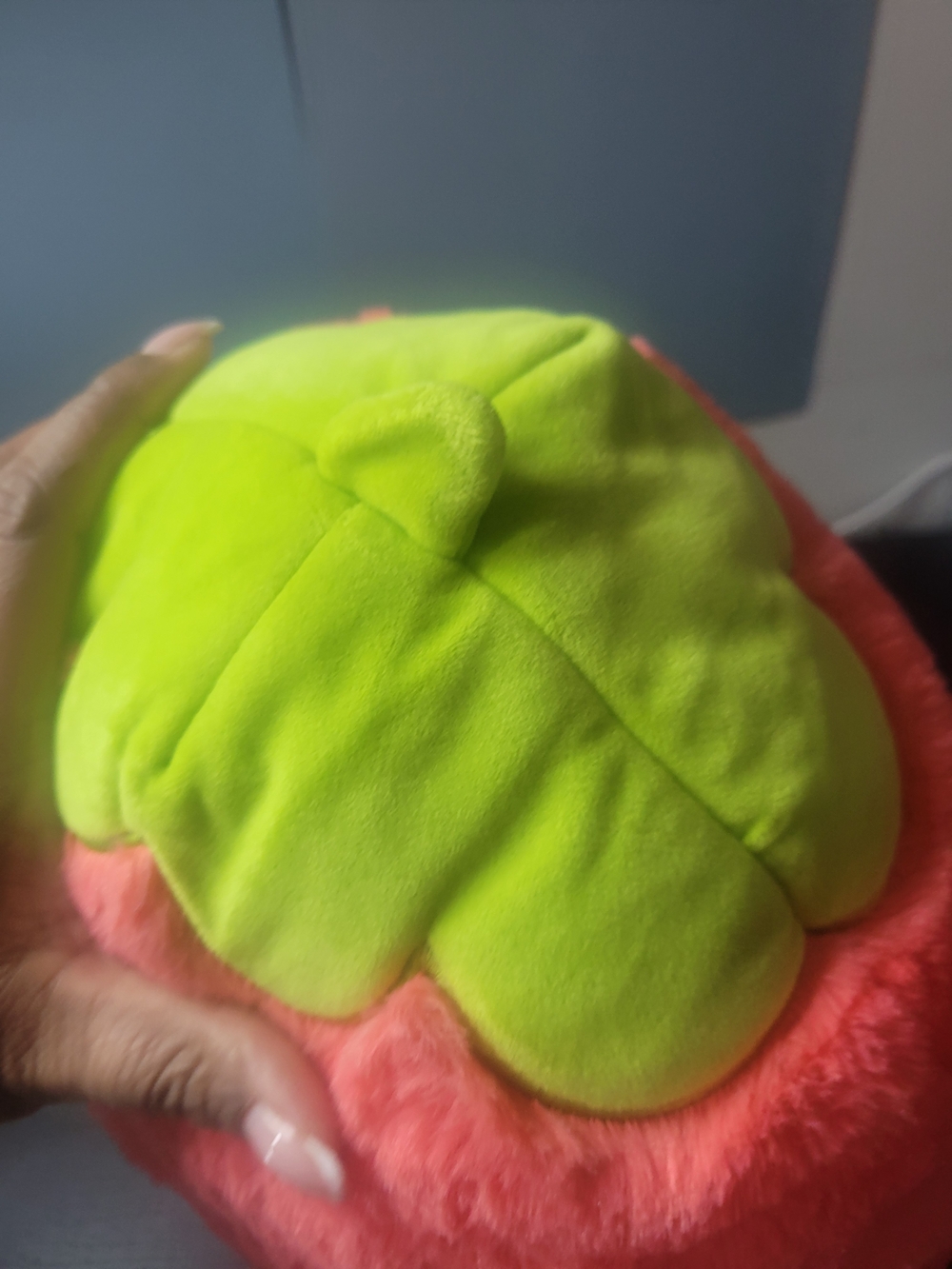 Squishmallows Coral-Red Plush Strawberry Pillow with Pink Tag - Picture 6 of 10
